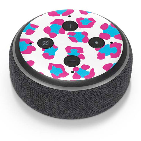 Miami Leopard Animal Print Color Pop Amazon Echo Dot Skin