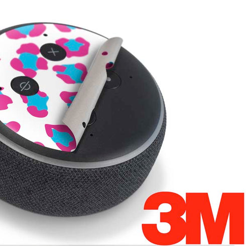 Miami Leopard Animal Print Color Pop Amazon Echo Dot Skin