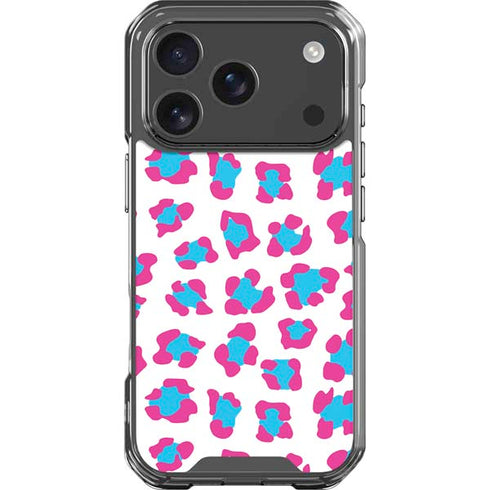 Miami Leopard Animal Print Color Pop iPhone 18 Pro Clear Case