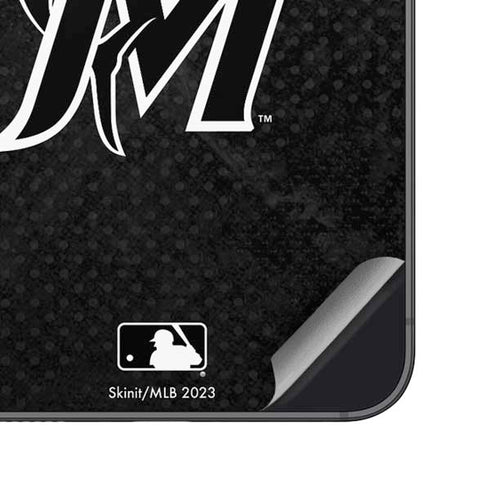 MLB Miami Marlins Dark Wash Galaxy S25 Plus Skin