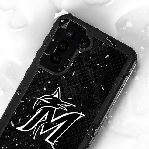 MLB Miami Marlins Dark Wash Galaxy S24 Plus Waterproof Case