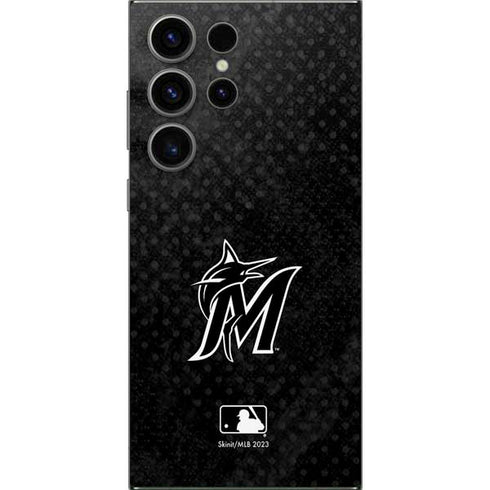 MLB Miami Marlins Dark Wash Galaxy S24 Ultra Skin