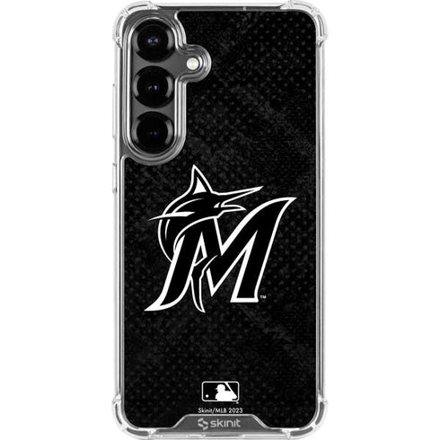 MLB Miami Marlins Dark Wash Galaxy S26 Clear Case