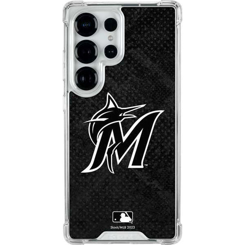 MLB Miami Marlins Dark Wash Galaxy S26 Ultra Clear Case
