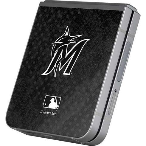 MLB Miami Marlins Dark Wash Galaxy Z Flip6 Skin