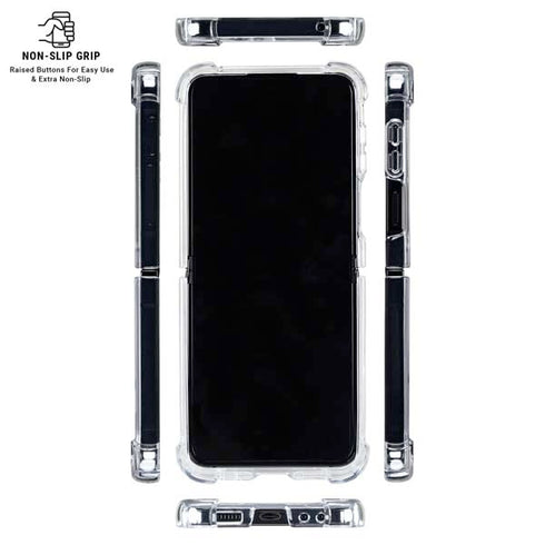 MLB Miami Marlins Dark Wash Galaxy Z Flip6 Clear Case