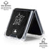 MLB Miami Marlins Dark Wash Galaxy Z Flip7 Clear Case