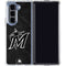 MLB Miami Marlins Dark Wash Galaxy Z Fold5 5G Clear Case