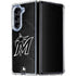 MLB Miami Marlins Dark Wash Galaxy Z Fold5 5G Clear Case