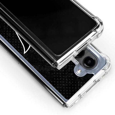 MLB Miami Marlins Dark Wash Galaxy Z Fold5 5G Clear Case