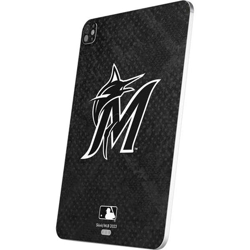 MLB Miami Marlins Dark Wash iPad Pro 13in M4 (2024) Skin