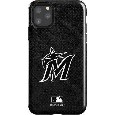 MLB Miami Marlins Dark Wash iPhone Cases