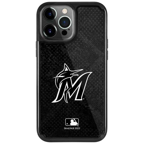 MLB Miami Marlins Dark Wash iPhone Cases