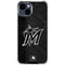 MLB Miami Marlins Dark Wash iPhone 15 Clear Case