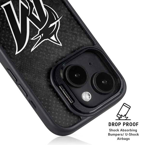 MLB Miami Marlins Dark Wash iPhone 15 Kickstand Case