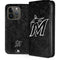MLB Miami Marlins Dark Wash iPhone 15 Pro Folio Case