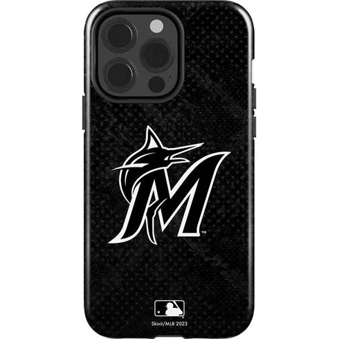 MLB Miami Marlins Dark Wash iPhone 15 Pro Impact Case