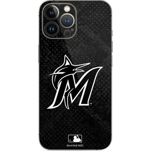 MLB Miami Marlins Dark Wash iPhone 15 Pro Max Skin