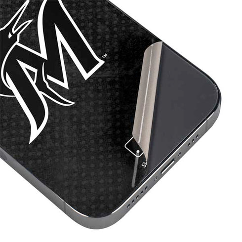 MLB Miami Marlins Dark Wash iPhone 15 Pro Max Skin