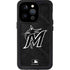 MLB Miami Marlins Dark Wash iPhone 15 Pro Waterproof Case