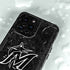 MLB Miami Marlins Dark Wash iPhone 15 Pro Waterproof Case