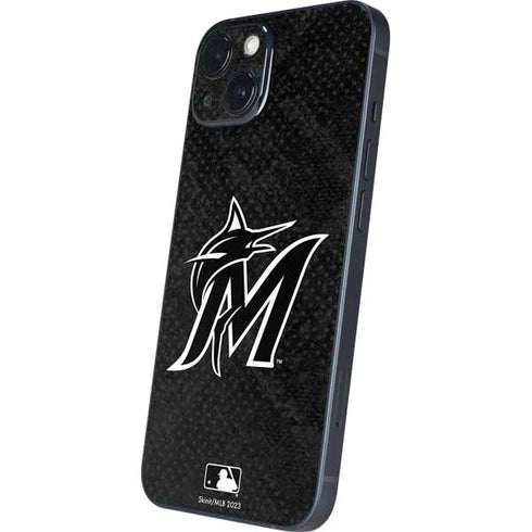 MLB Miami Marlins Dark Wash iPhone 15 Skin
