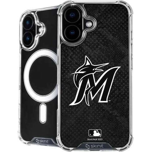 MLB Miami Marlins Dark Wash iPhone 16 MagSafe Case