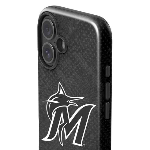 MLB Miami Marlins Dark Wash iPhone 16 Plus Impact Case