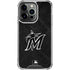 MLB Miami Marlins Dark Wash iPhone 16 Pro Clear Case
