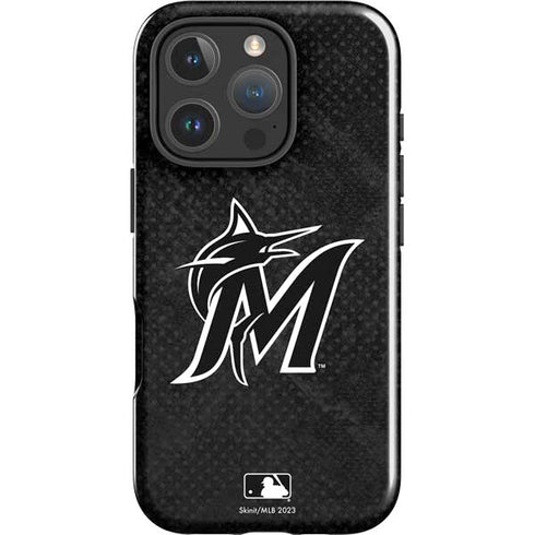 MLB Miami Marlins Dark Wash iPhone 16 Pro Impact Case