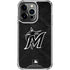 MLB Miami Marlins Dark Wash iPhone 16 Pro Max Clear Case