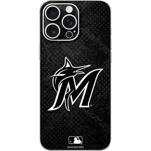 MLB Miami Marlins Dark Wash iPhone 16 Pro Max Skin