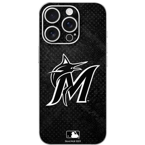 MLB Miami Marlins Dark Wash iPhone 16 Pro Skin