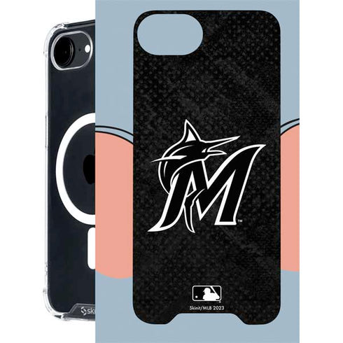 MLB Miami Marlins Dark Wash iPhone 16e MagSafe Case