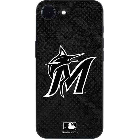 MLB Miami Marlins Dark Wash iPhone 16e Skin