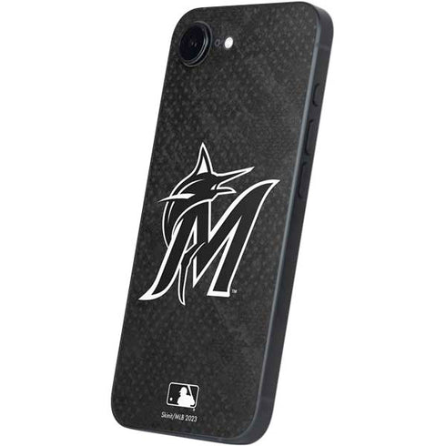 MLB Miami Marlins Dark Wash iPhone 16e Skin