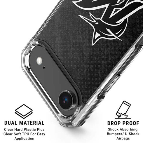MLB Miami Marlins Dark Wash iPhone 17 Air Clear Case
