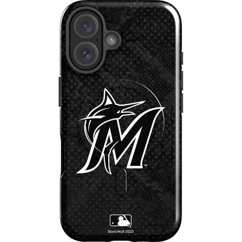 MLB Miami Marlins Dark Wash iPhone 17 Magsafe Impact Case