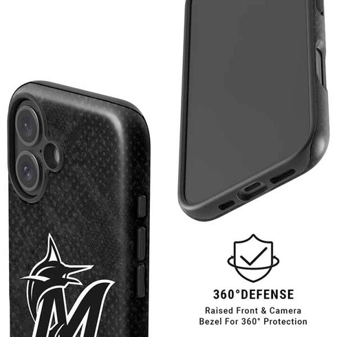 MLB Miami Marlins Dark Wash iPhone 17 Magsafe Impact Case