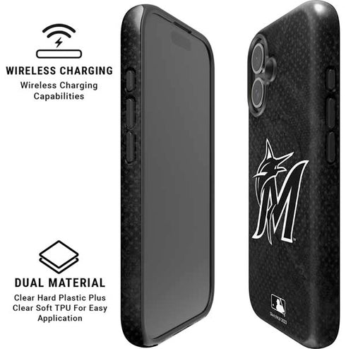 MLB Miami Marlins Dark Wash iPhone 17 Magsafe Impact Case