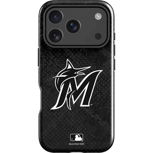 MLB Miami Marlins Dark Wash iPhone 17 Pro Impact Case