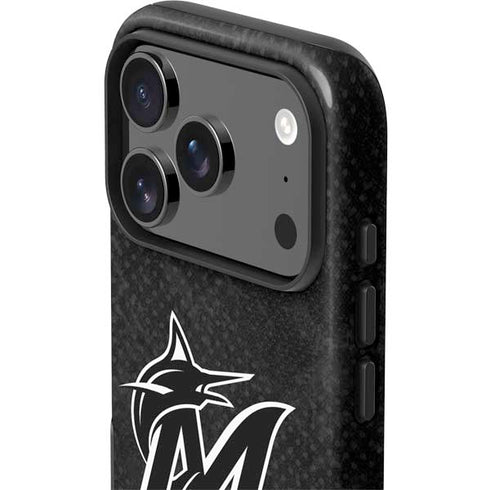 MLB Miami Marlins Dark Wash iPhone 17 Pro Impact Case