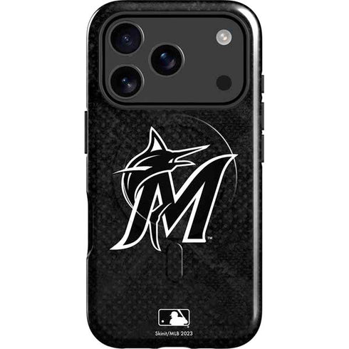 MLB Miami Marlins Dark Wash iPhone 17 Pro Magsafe Impact Case