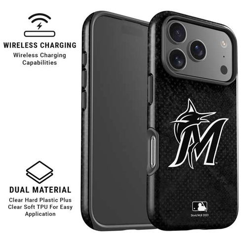 MLB Miami Marlins Dark Wash iPhone 17 Pro Magsafe Impact Case