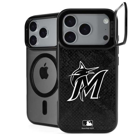 MLB Miami Marlins Dark Wash iPhone 17 Pro Max Kickstand Case