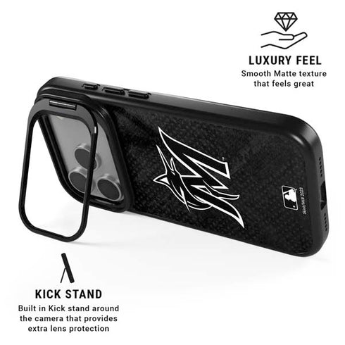MLB Miami Marlins Dark Wash iPhone 17 Pro Max Kickstand Case