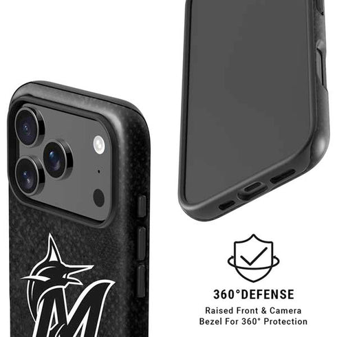 MLB Miami Marlins Dark Wash iPhone 17 Pro Max Magsafe Impact Case