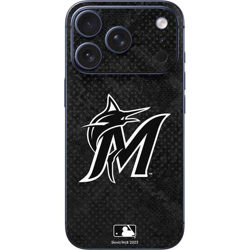 MLB Miami Marlins Dark Wash iPhone 17 Pro Skin