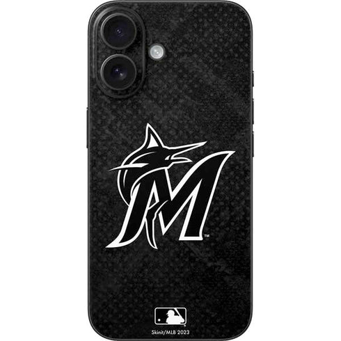 MLB Miami Marlins Dark Wash iPhone 17 Skin