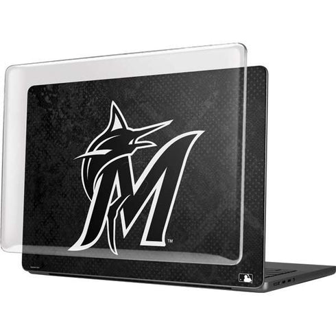 MLB Miami Marlins Dark Wash MacBook Pro 14in (2021-24) Case plus Skin